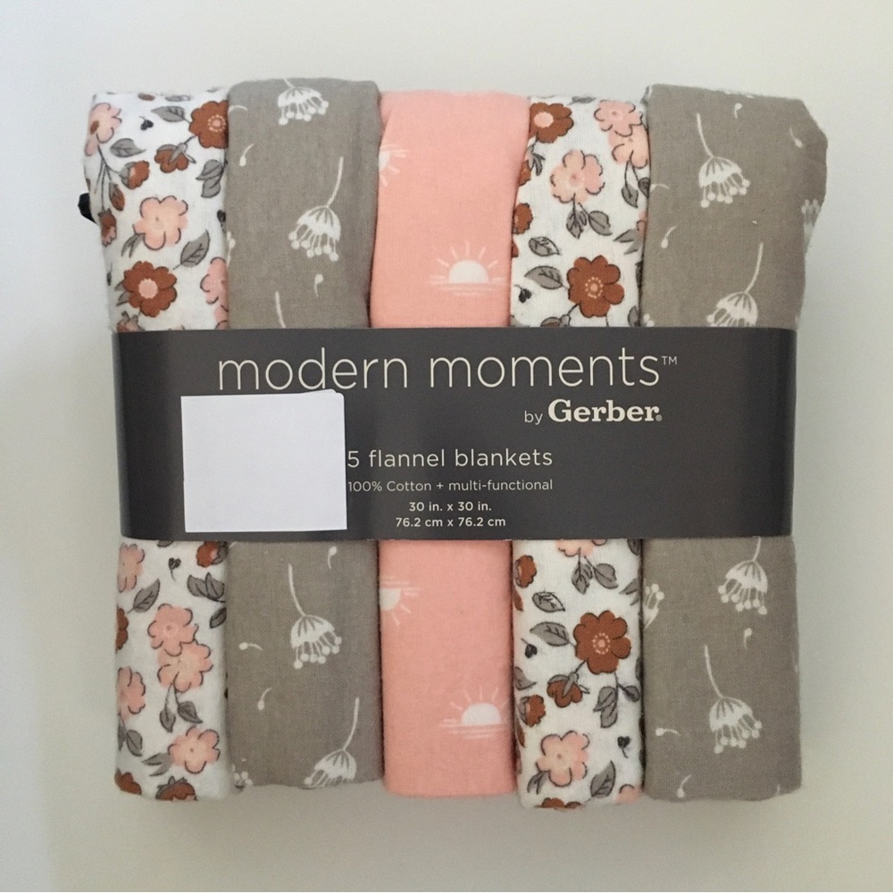 NEW Baby Receiving Blankets Soft Cozy  Floral Prints | Modern Moments